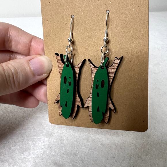 Zelda Korok Daz Dangle Earrings - Picture 3 of 3